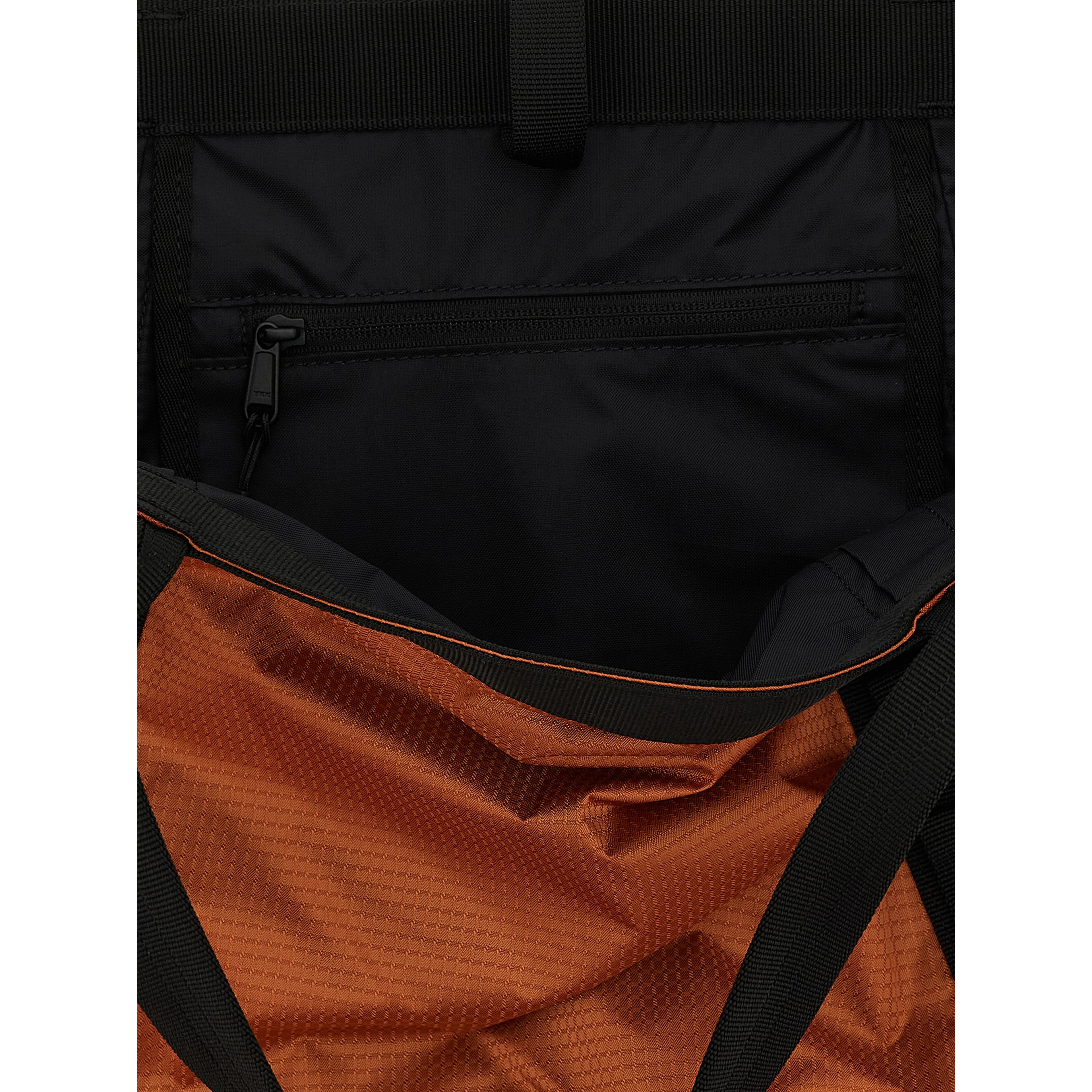 Orange Nylon Tote Bag