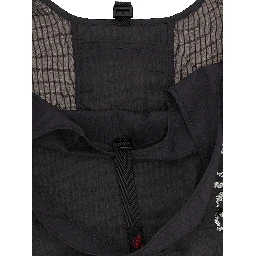 Gray Nylon Tote Bag