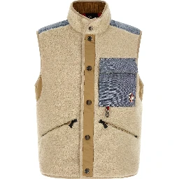 Multicolor Cotton Sleeveless Jacket