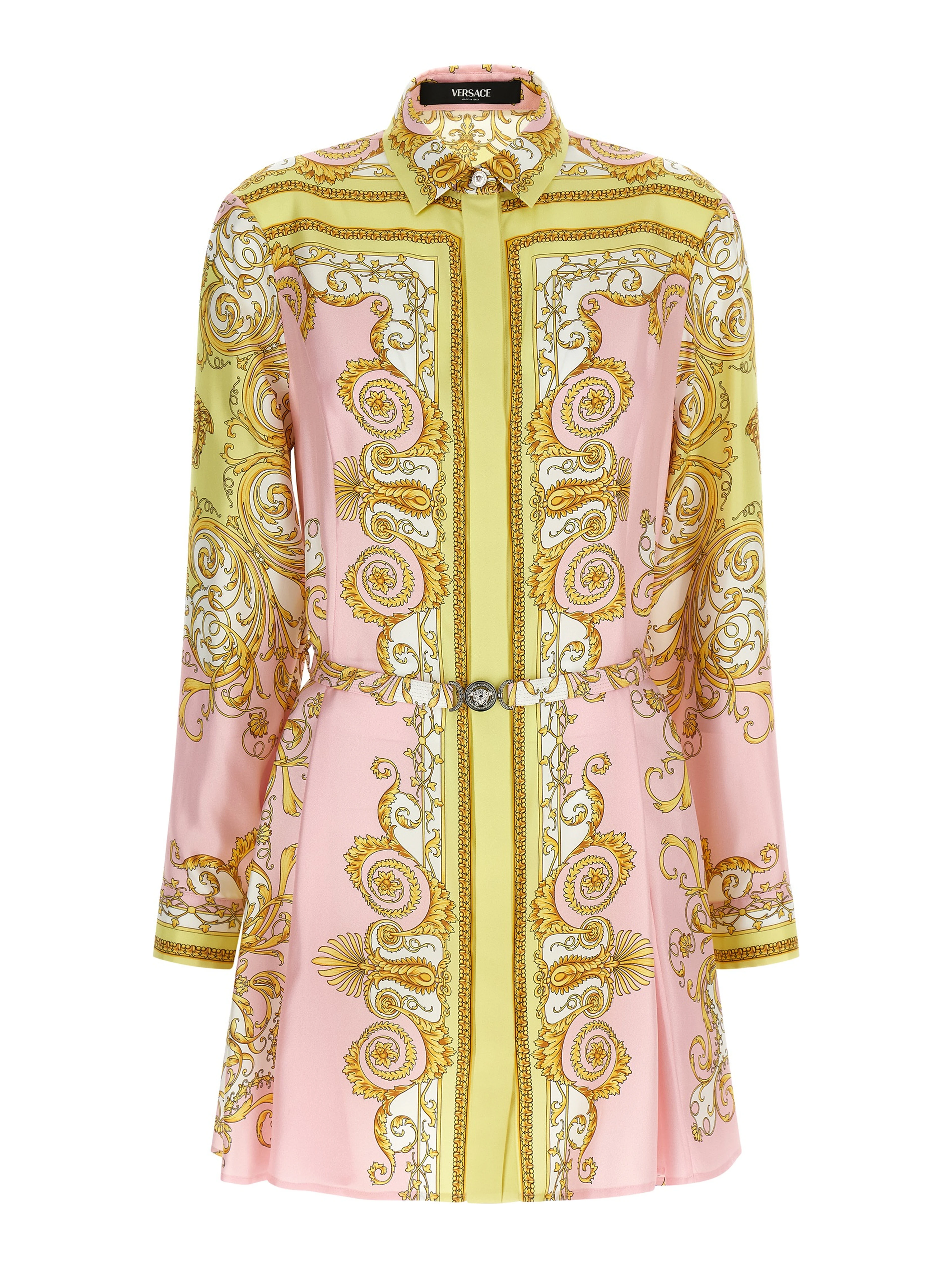 Multicolor Silk Short Dress