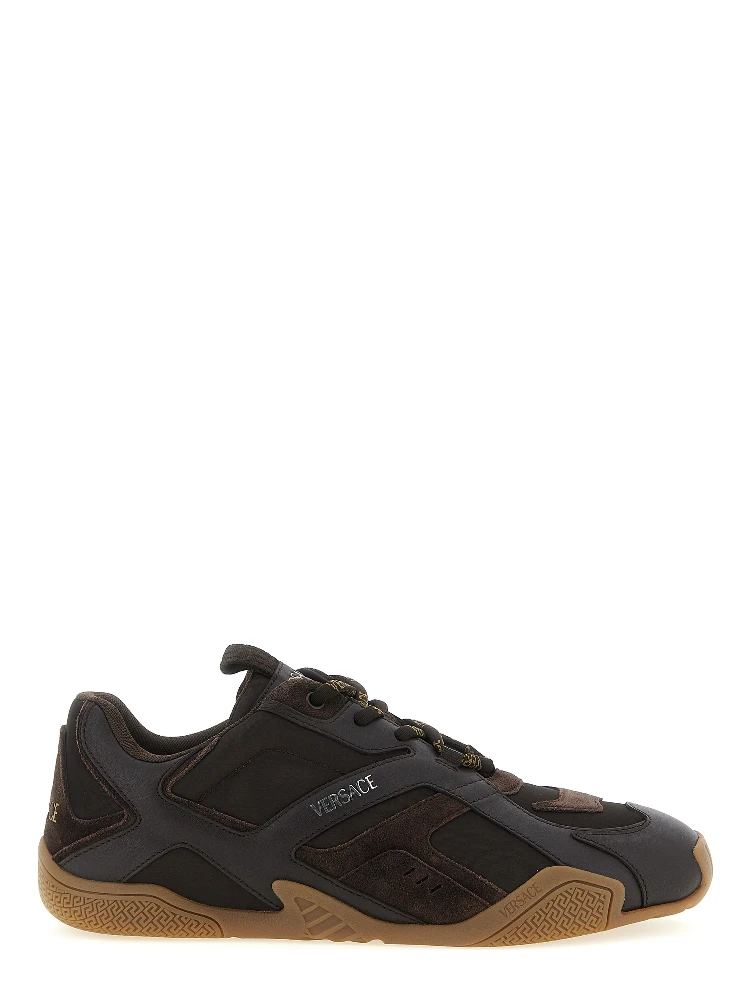 Brown Calfskin Athletic Sneakers