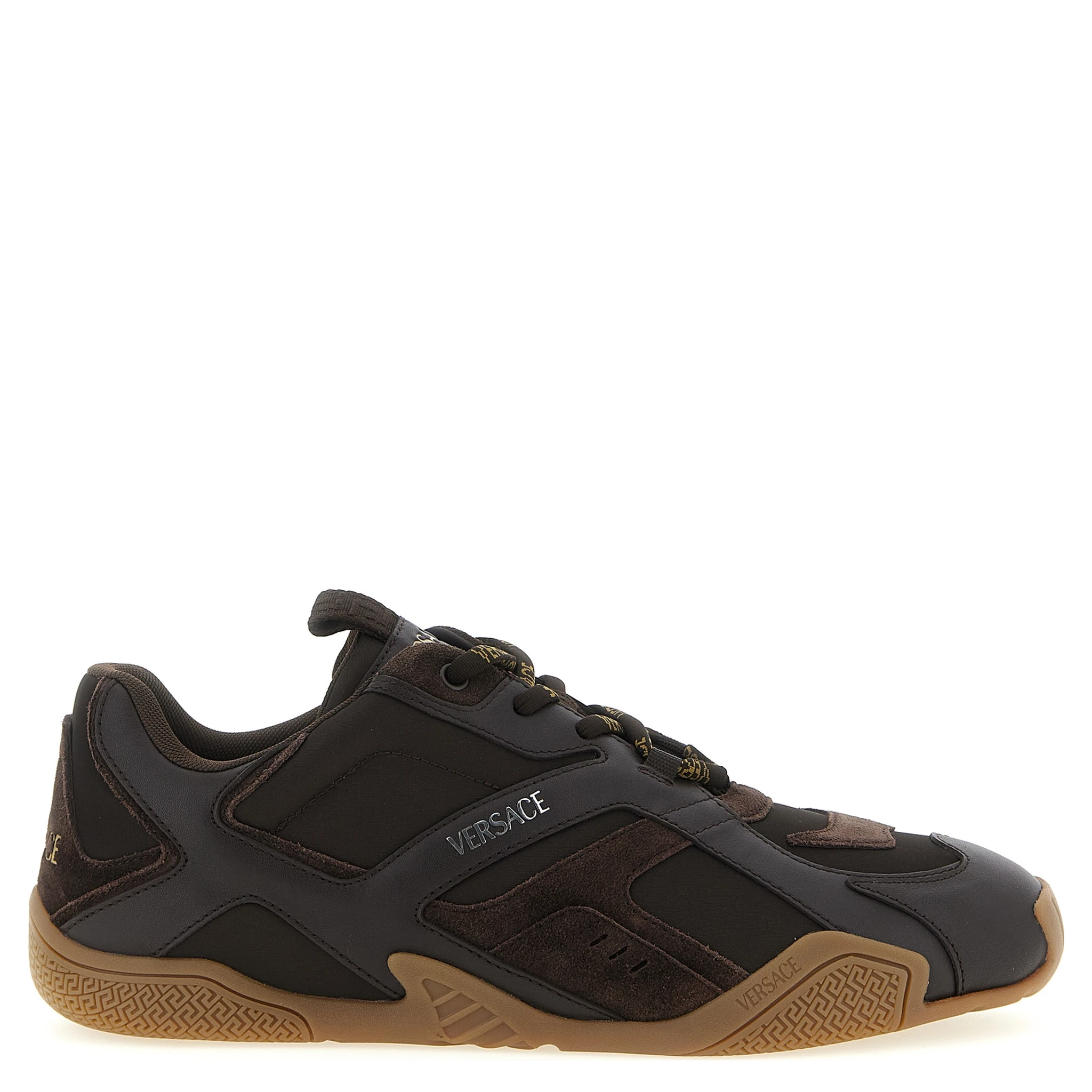 Brown Calfskin Athletic Sneakers