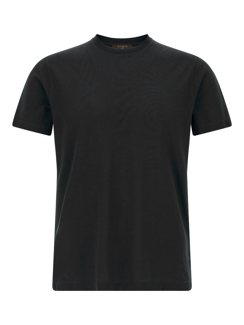 Black Cotton T-Shirt