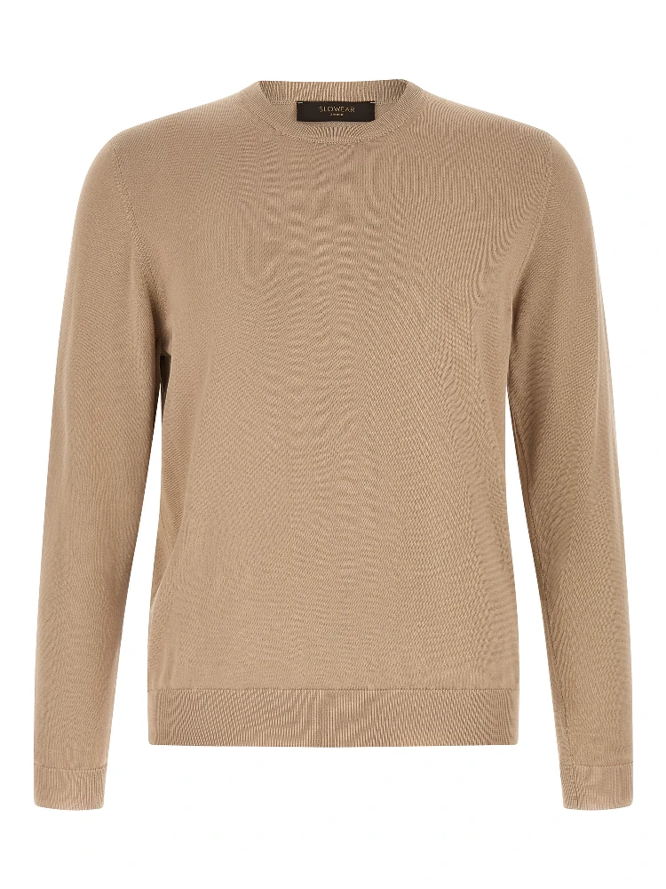 Beige Cotton Cardigan