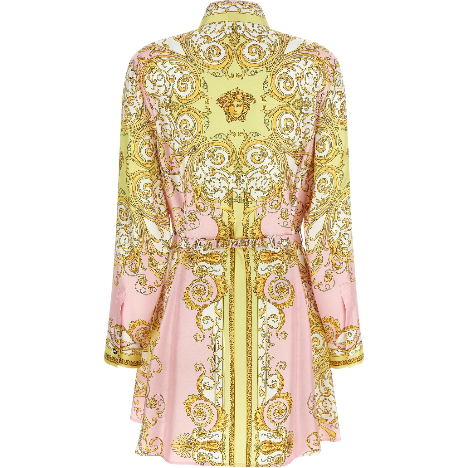 Multicolor Silk Short Dress