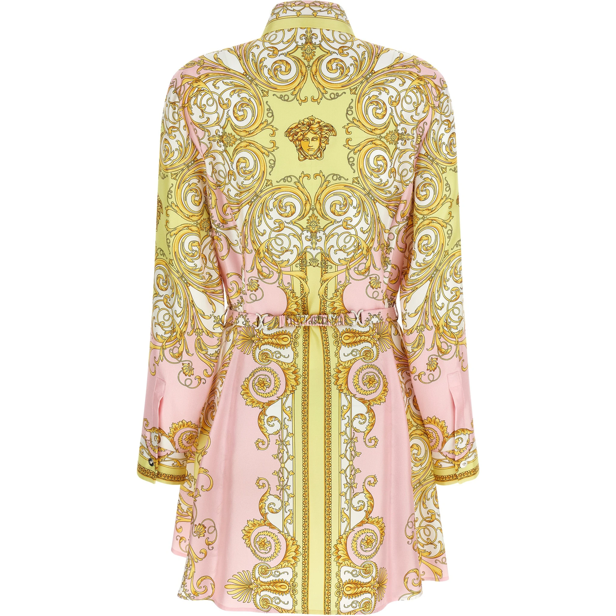Multicolor Silk Short Dress