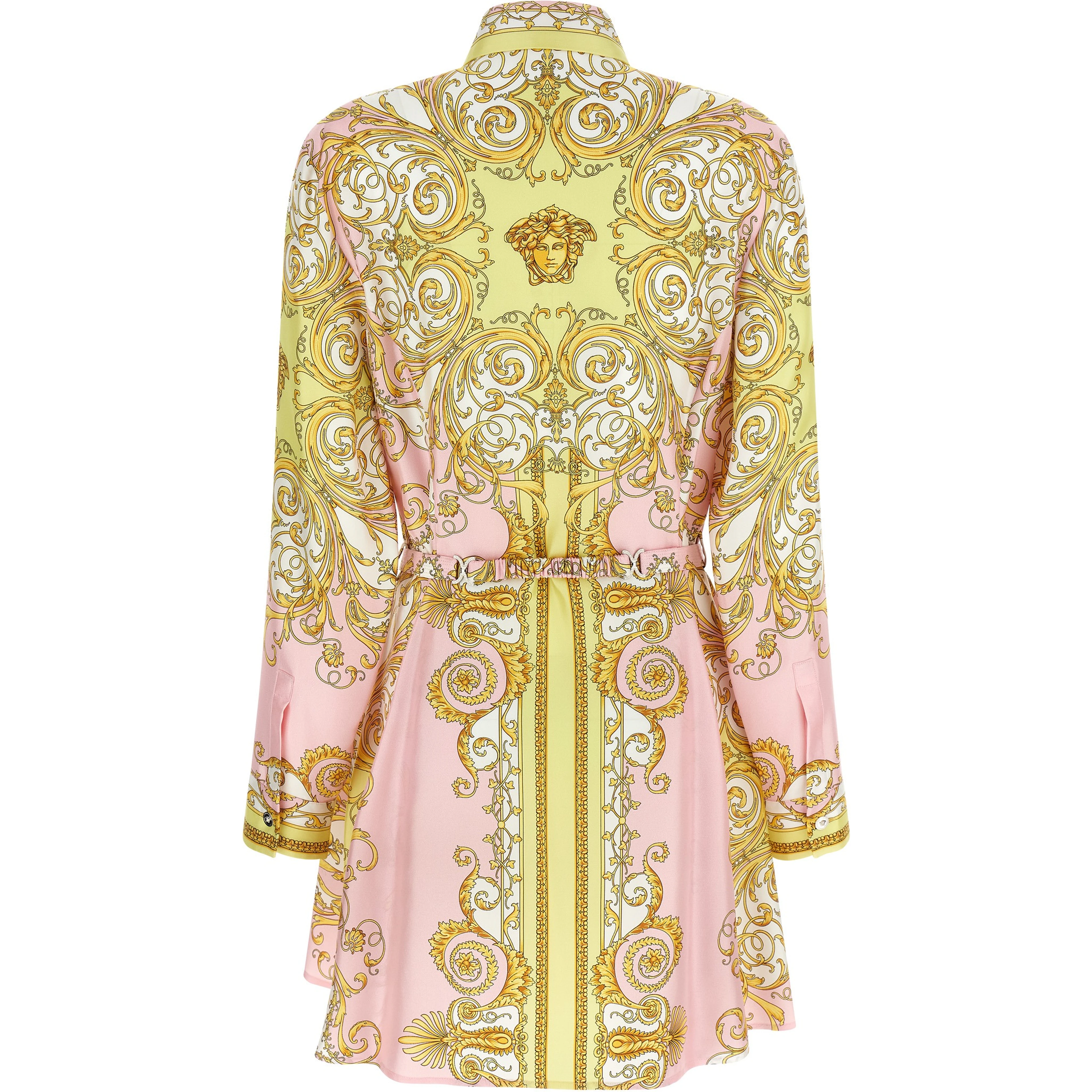 Multicolor Silk Short Dress