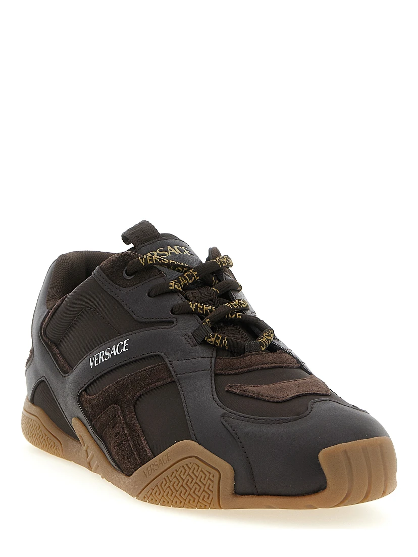 Brown Calfskin Athletic Sneakers