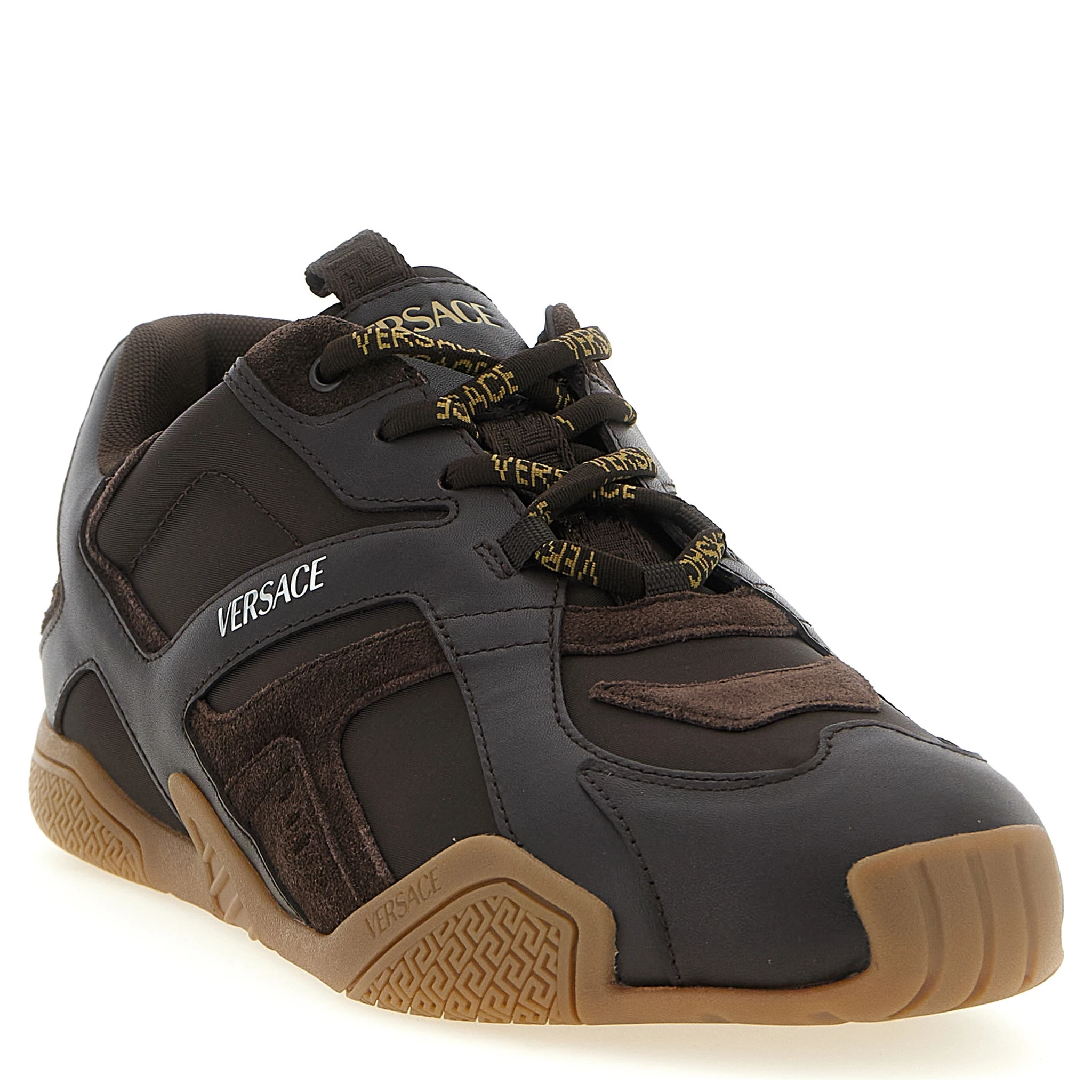 Brown Calfskin Athletic Sneakers
