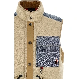 Multicolor Cotton Sleeveless Jacket
