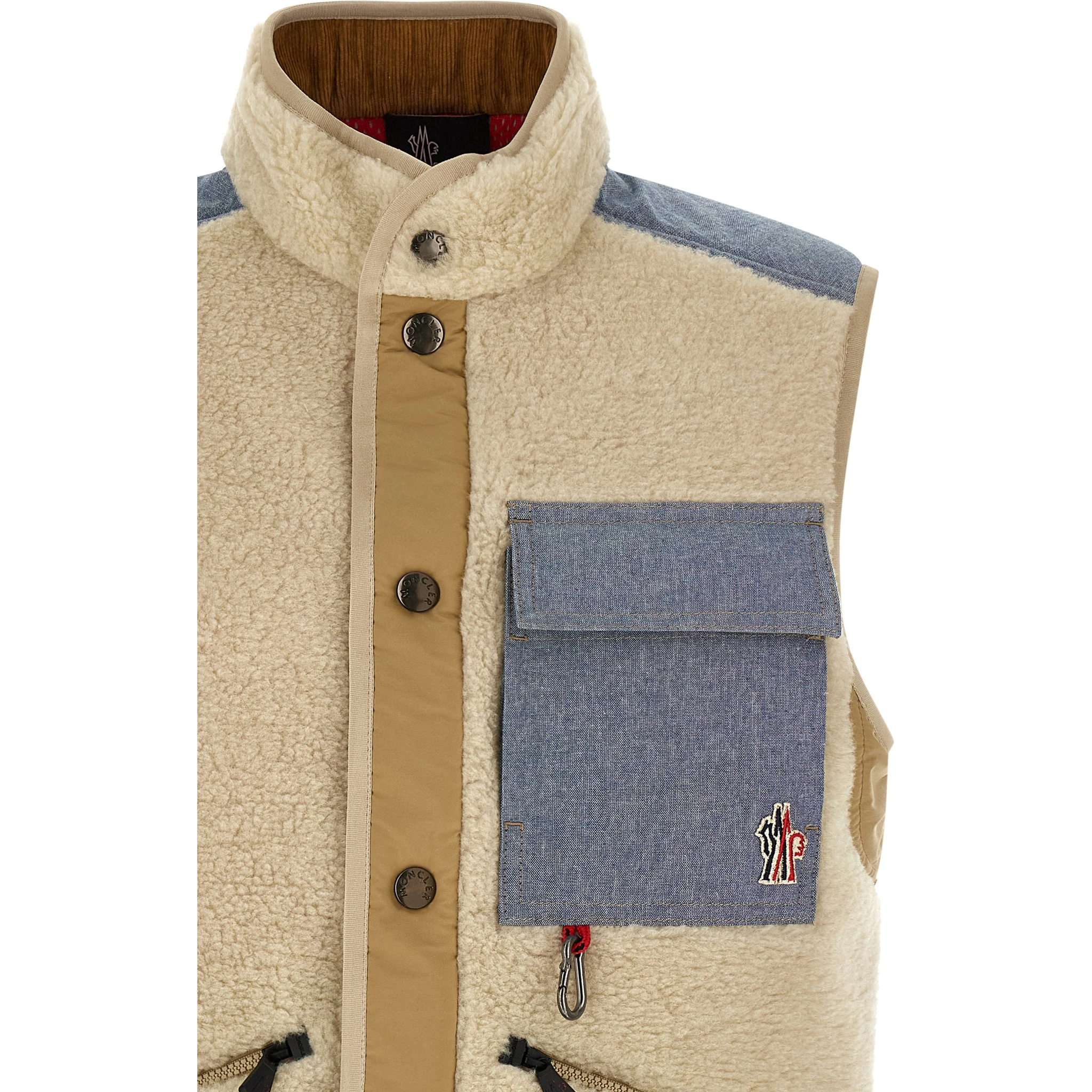 Multicolor Cotton Sleeveless Jacket
