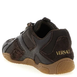 Brown Calfskin Athletic Sneakers