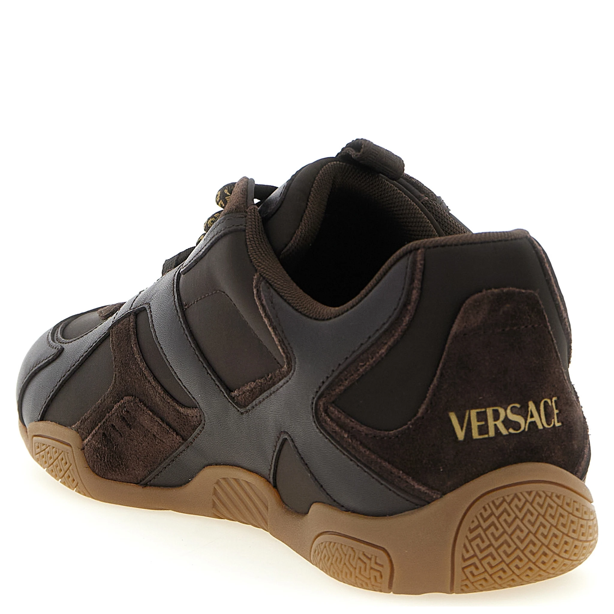 Brown Calfskin Athletic Sneakers