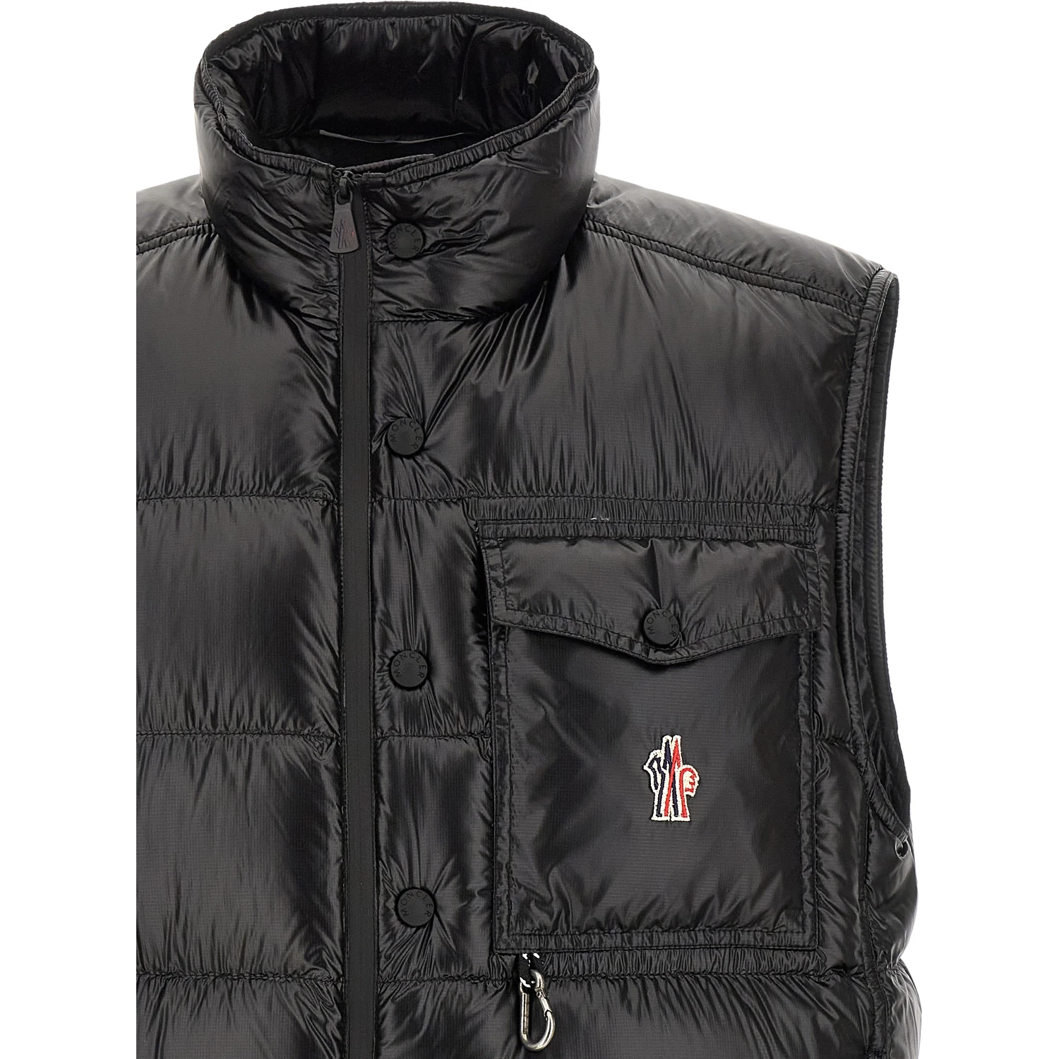 Black Polyester Shell Jacket