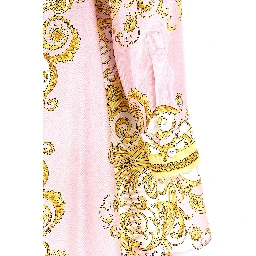 Multicolor Silk Short Dress