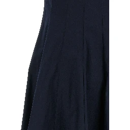 Blue Cotton Midi Dress
