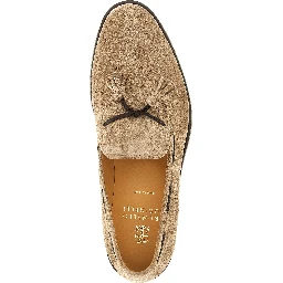 Brown Calfskin Slip-On Loafers