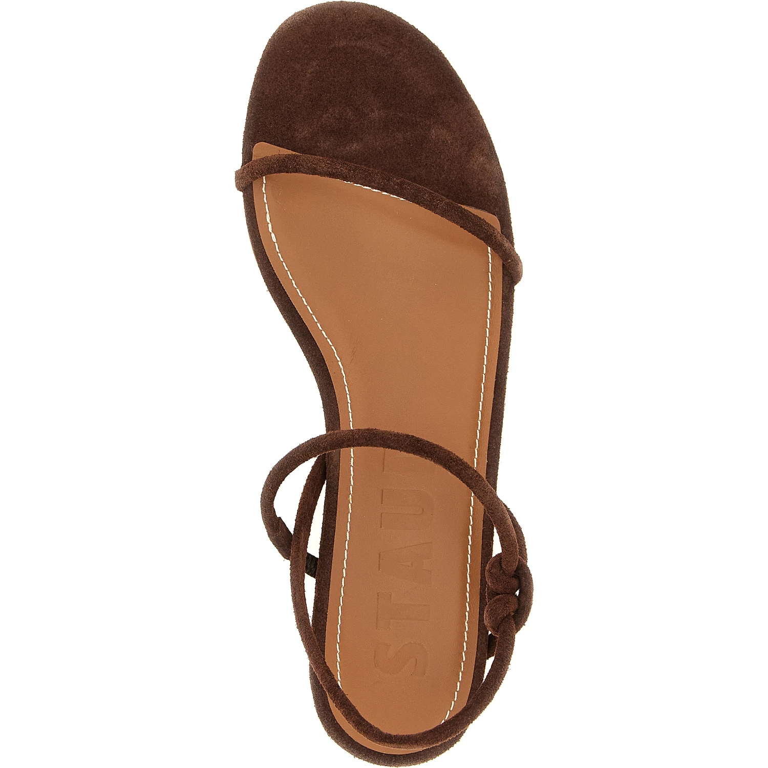Brown Cowhide Flat Sandals