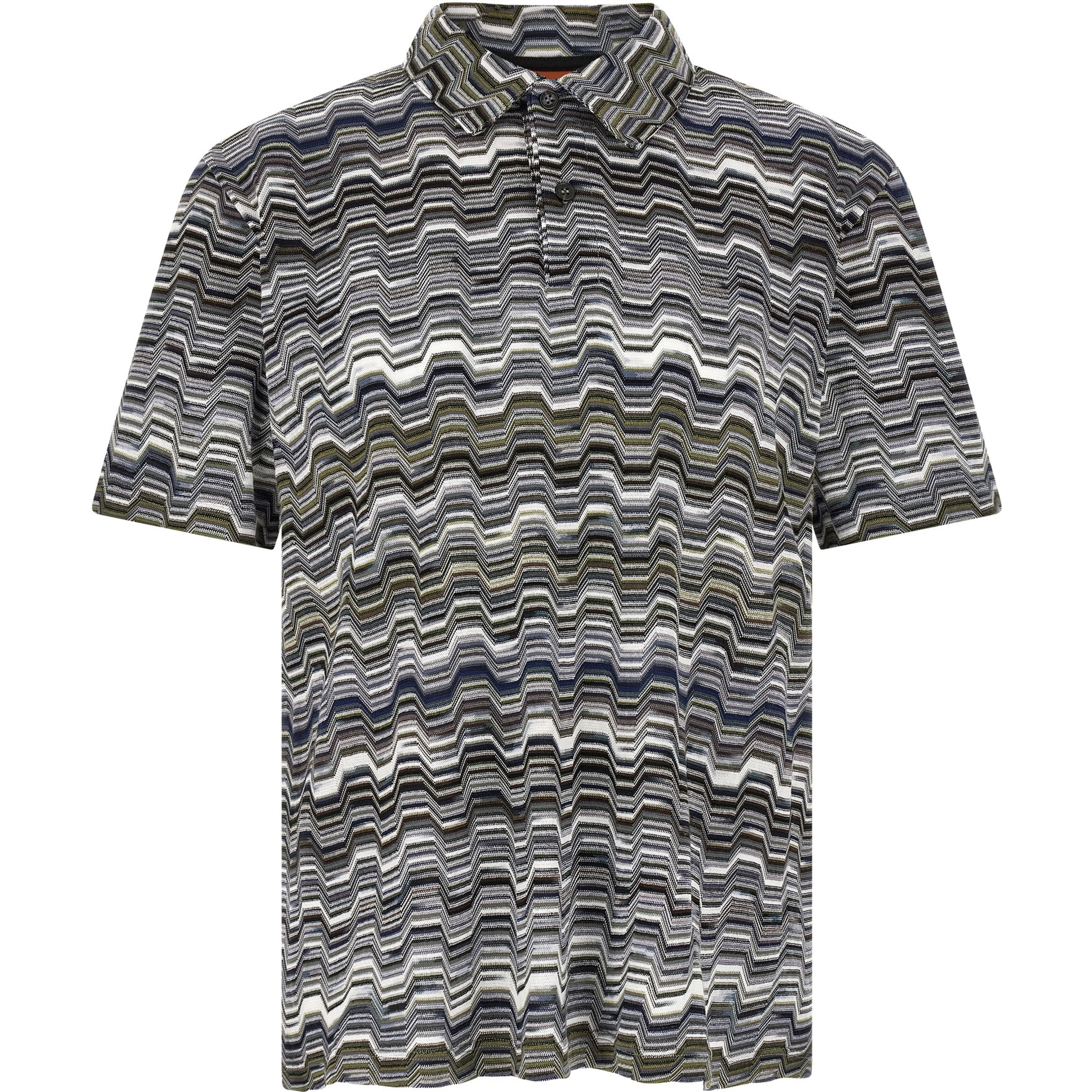Bicolor Cotton Polo Shirt