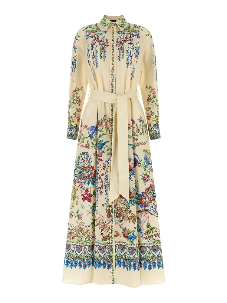 Multicolor Cotton Long Dress