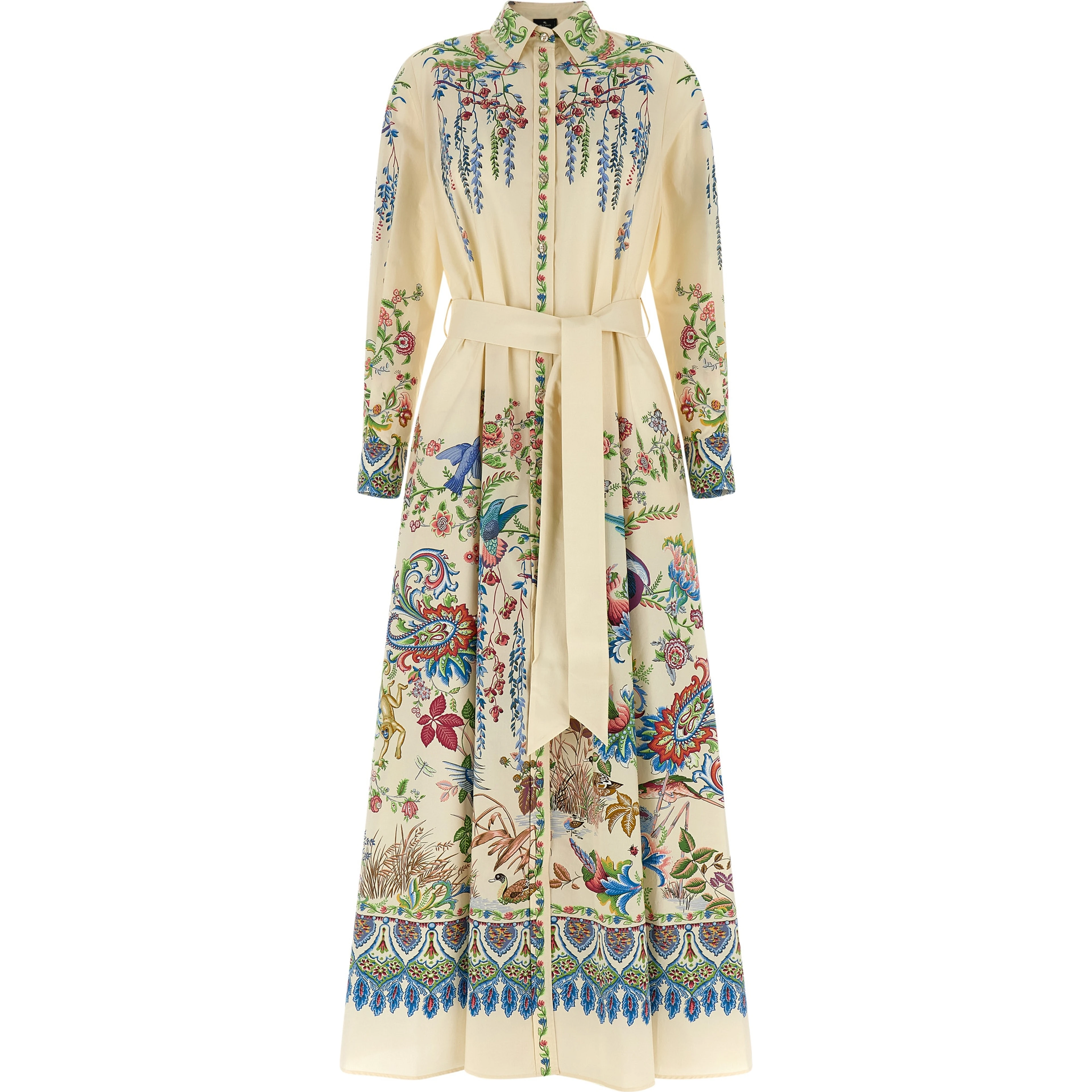 Multicolor Cotton Long Dress