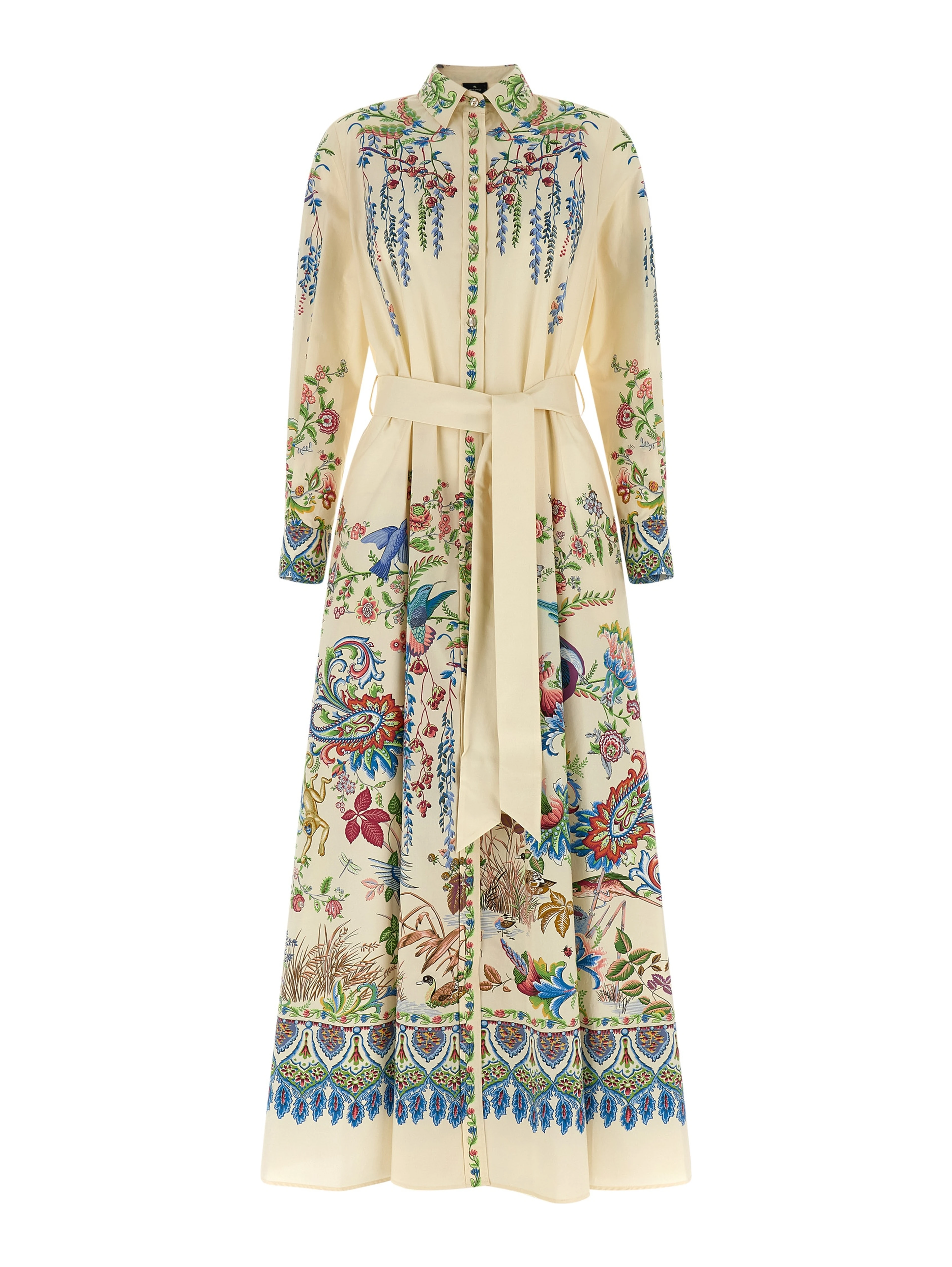 Multicolor Cotton Long Dress