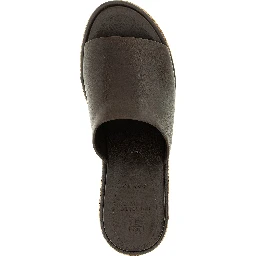 Brown Calfskin Wedge Sandals