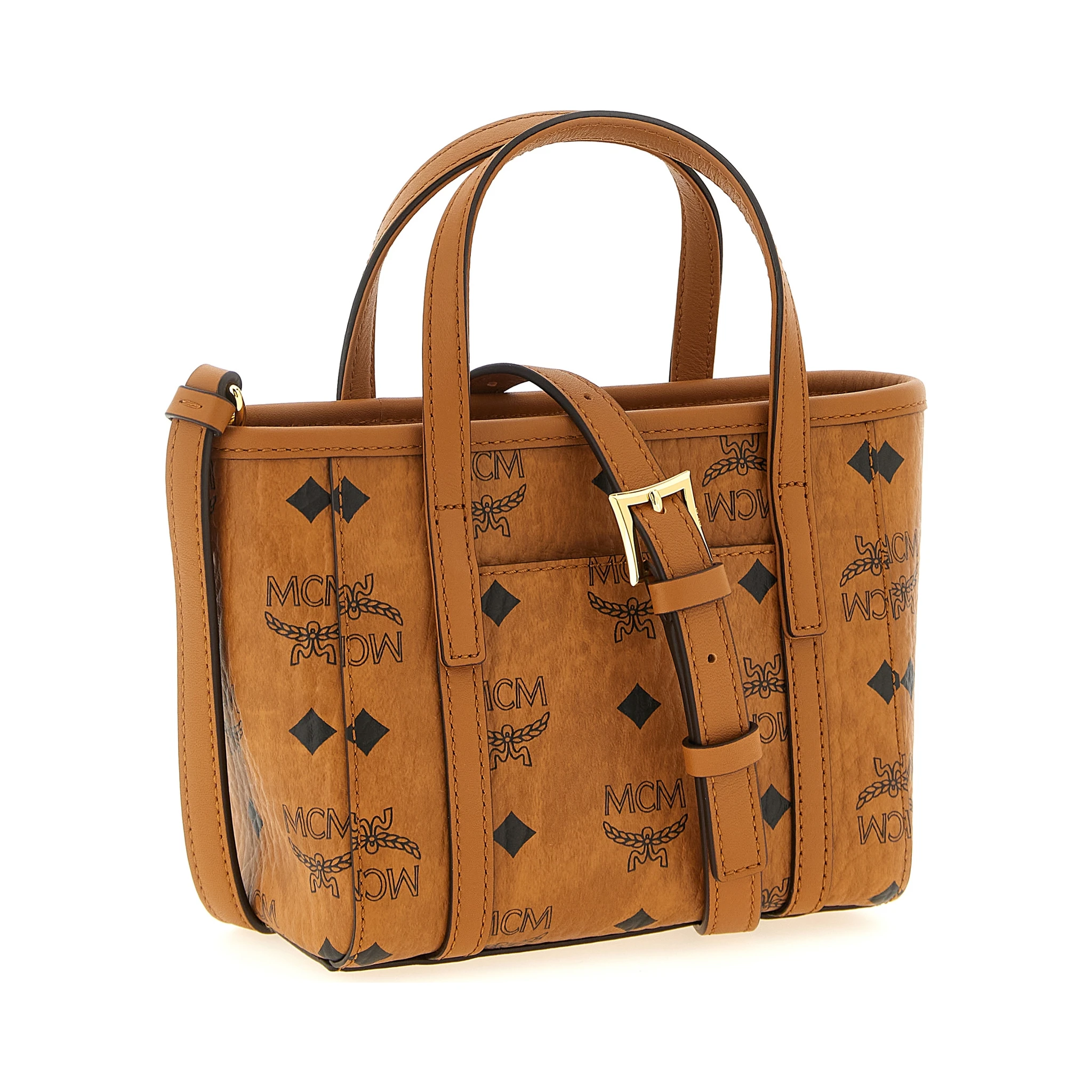 Brown Polyethylene Tote Bag