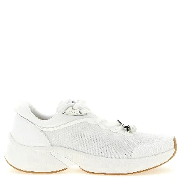 White Tencel Athletic Sneakers