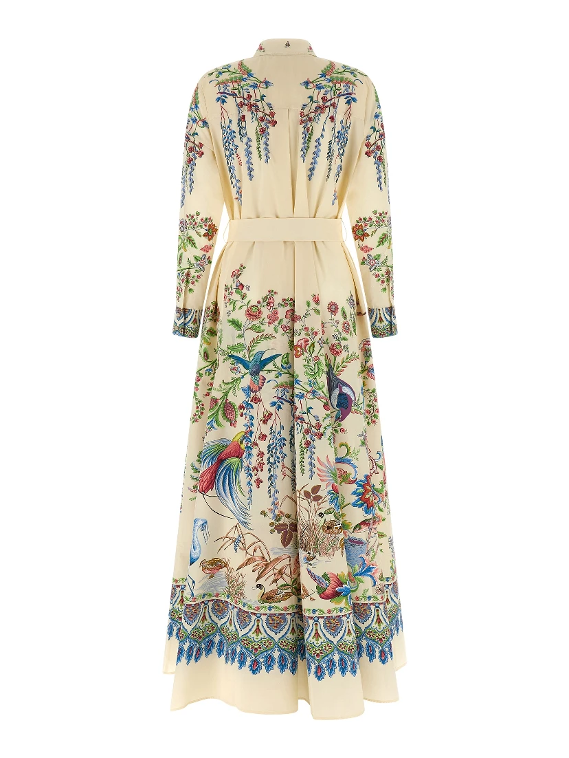 Multicolor Cotton Long Dress