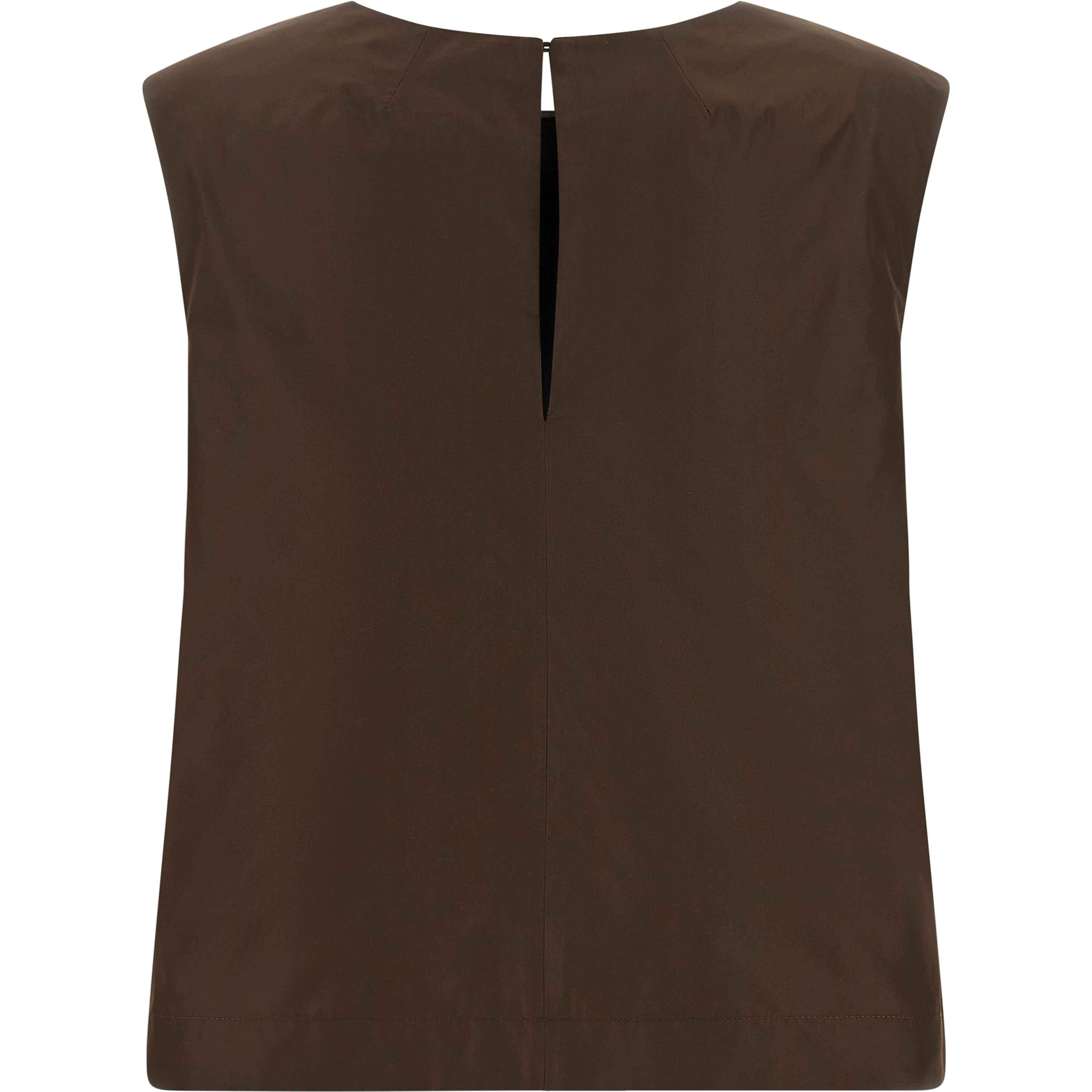 Brown Polyester Shirt