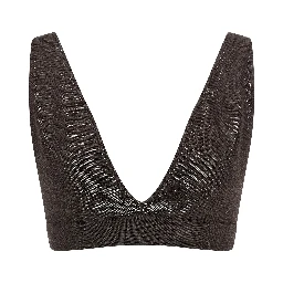 Brown Viscose Bra