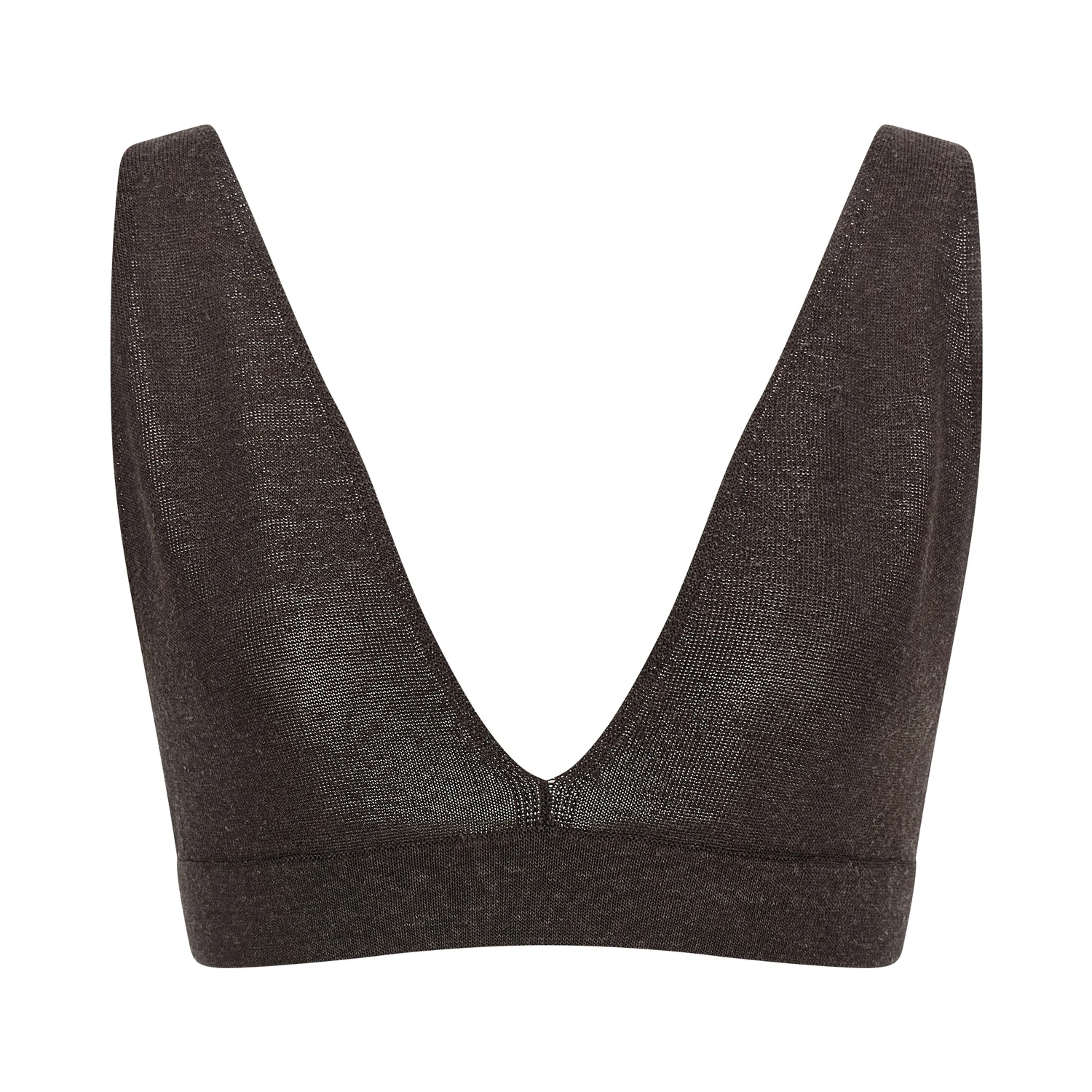 Brown Viscose Bra