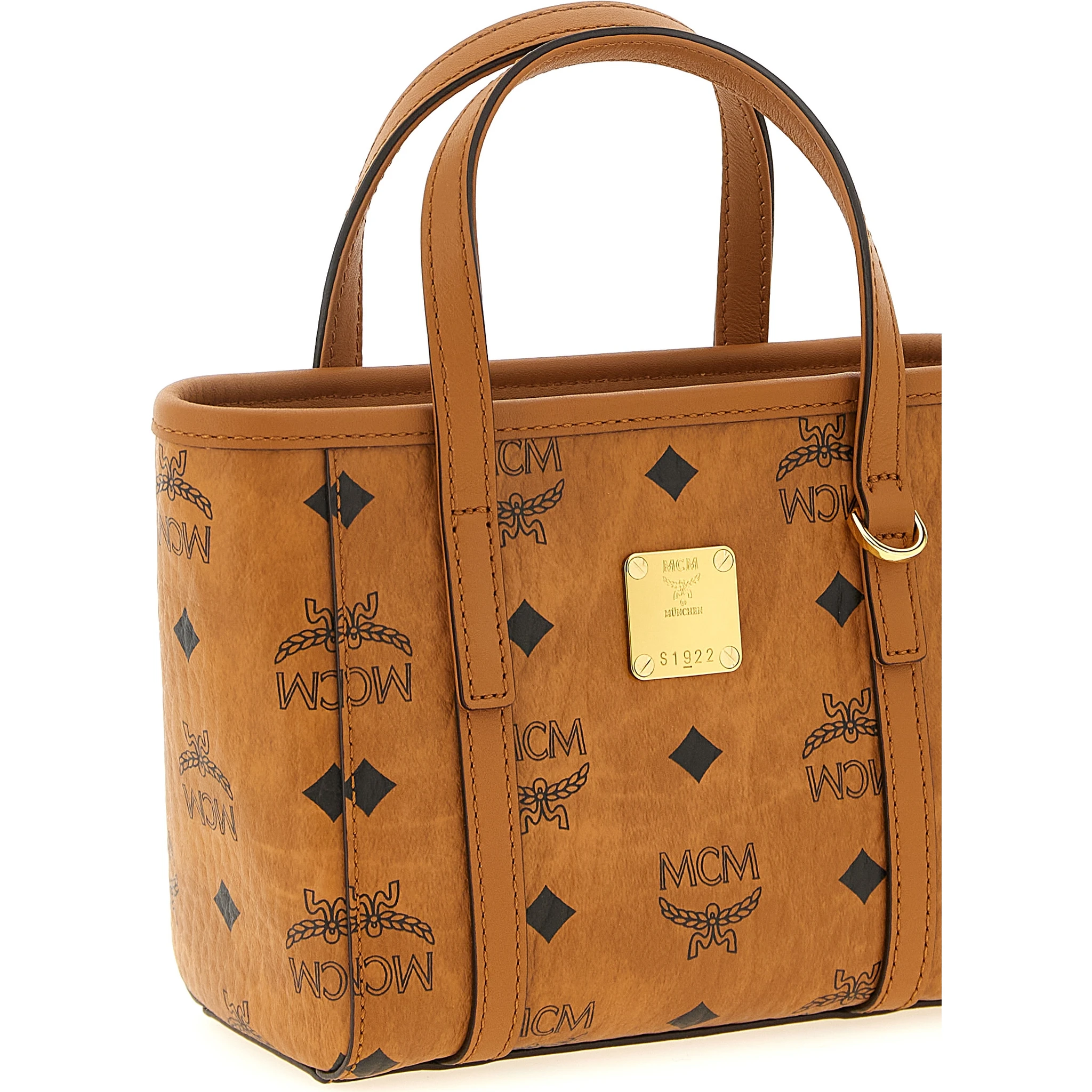 Brown Polyethylene Tote Bag