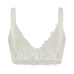 White Polyamide Tank Tops