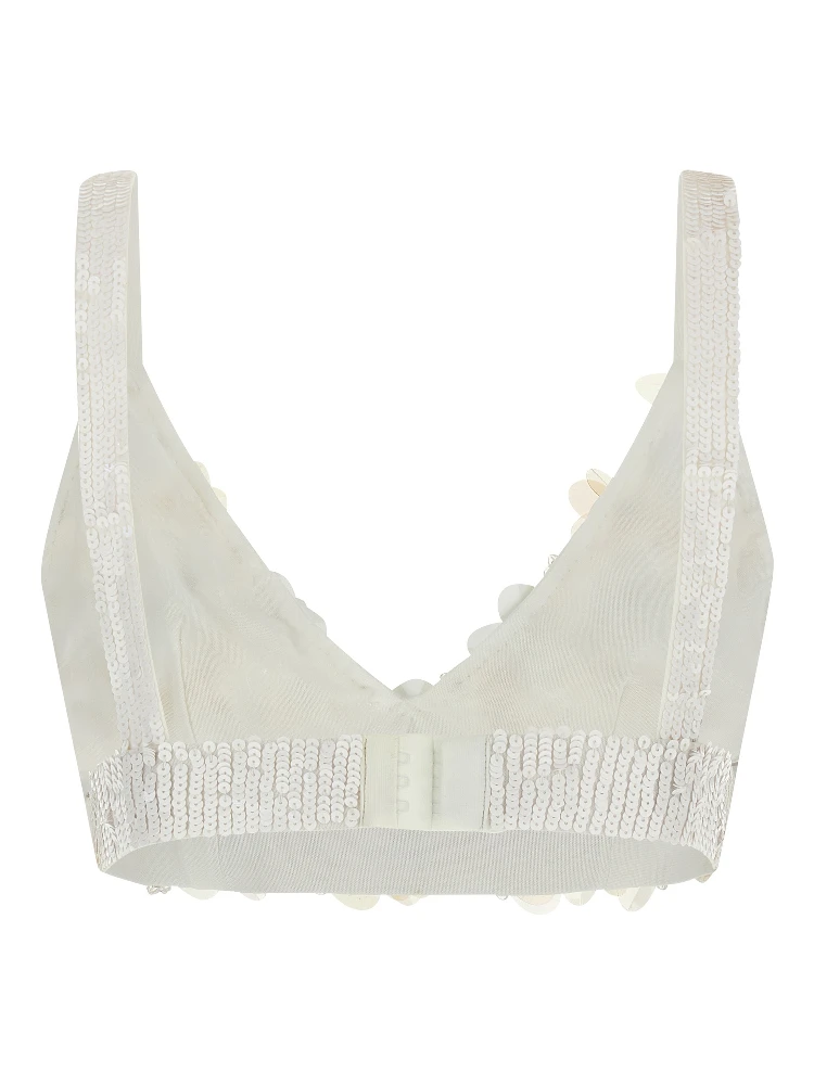White Polyamide Tank Tops alternative