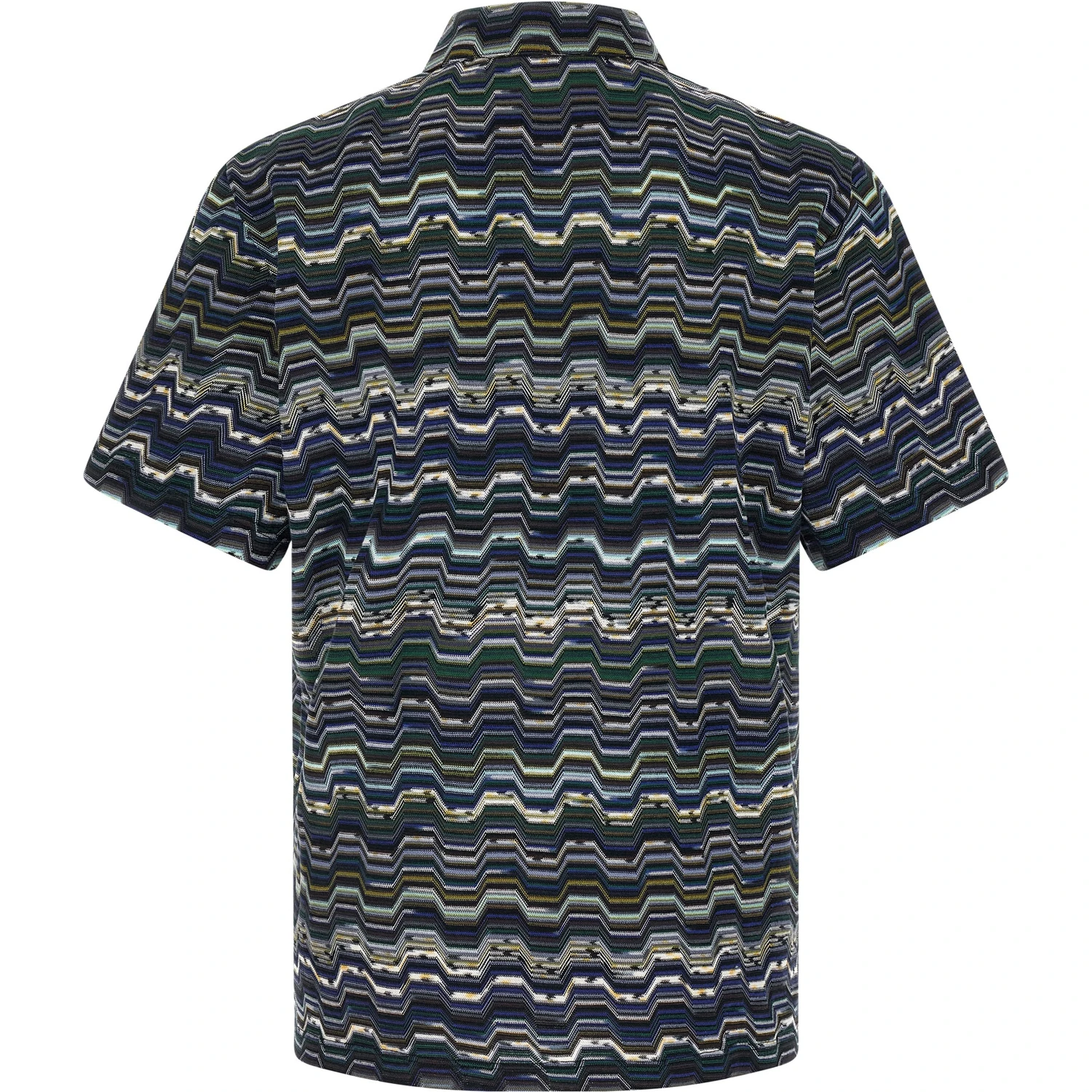Blue Cotton Polo Shirt