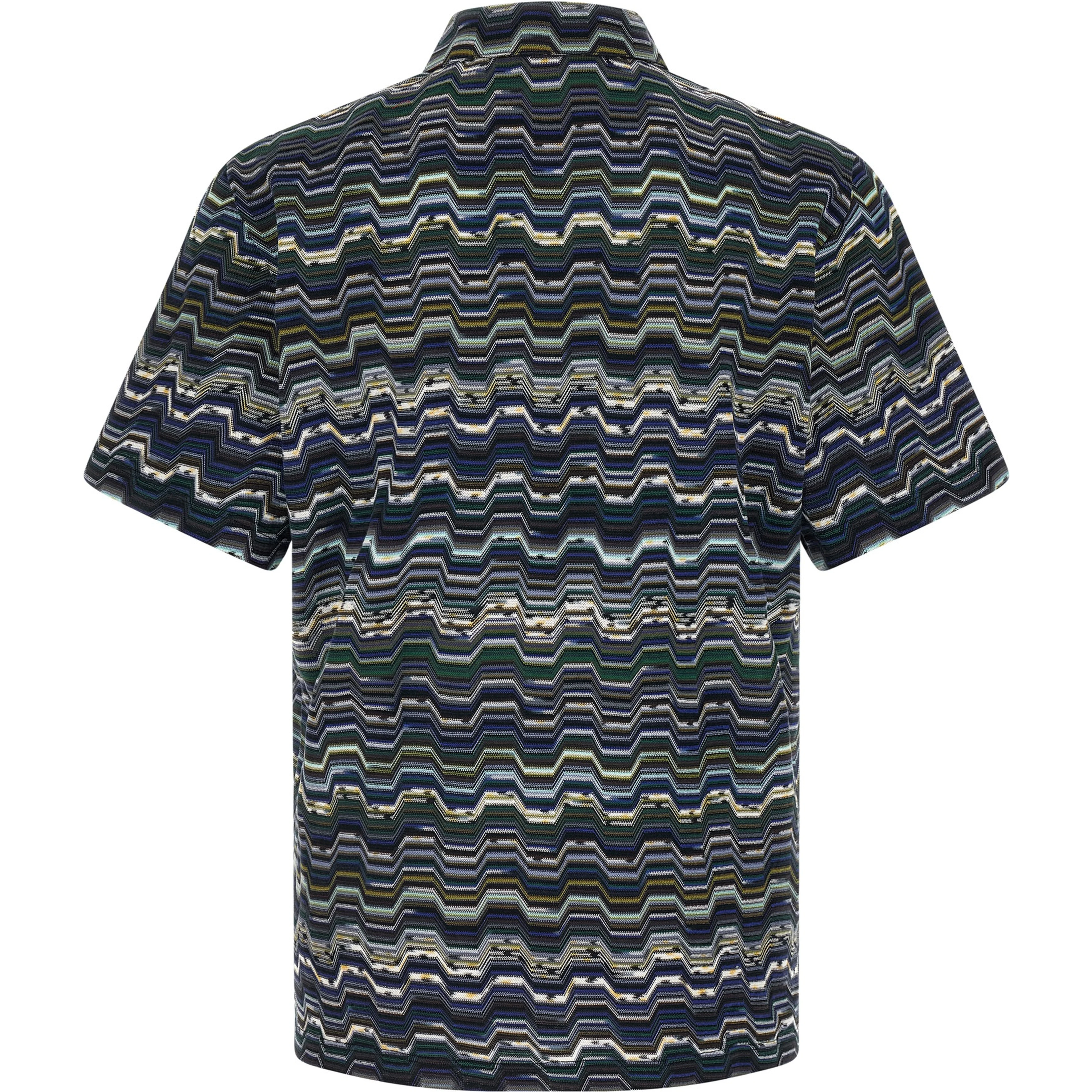Blue Cotton Polo Shirt