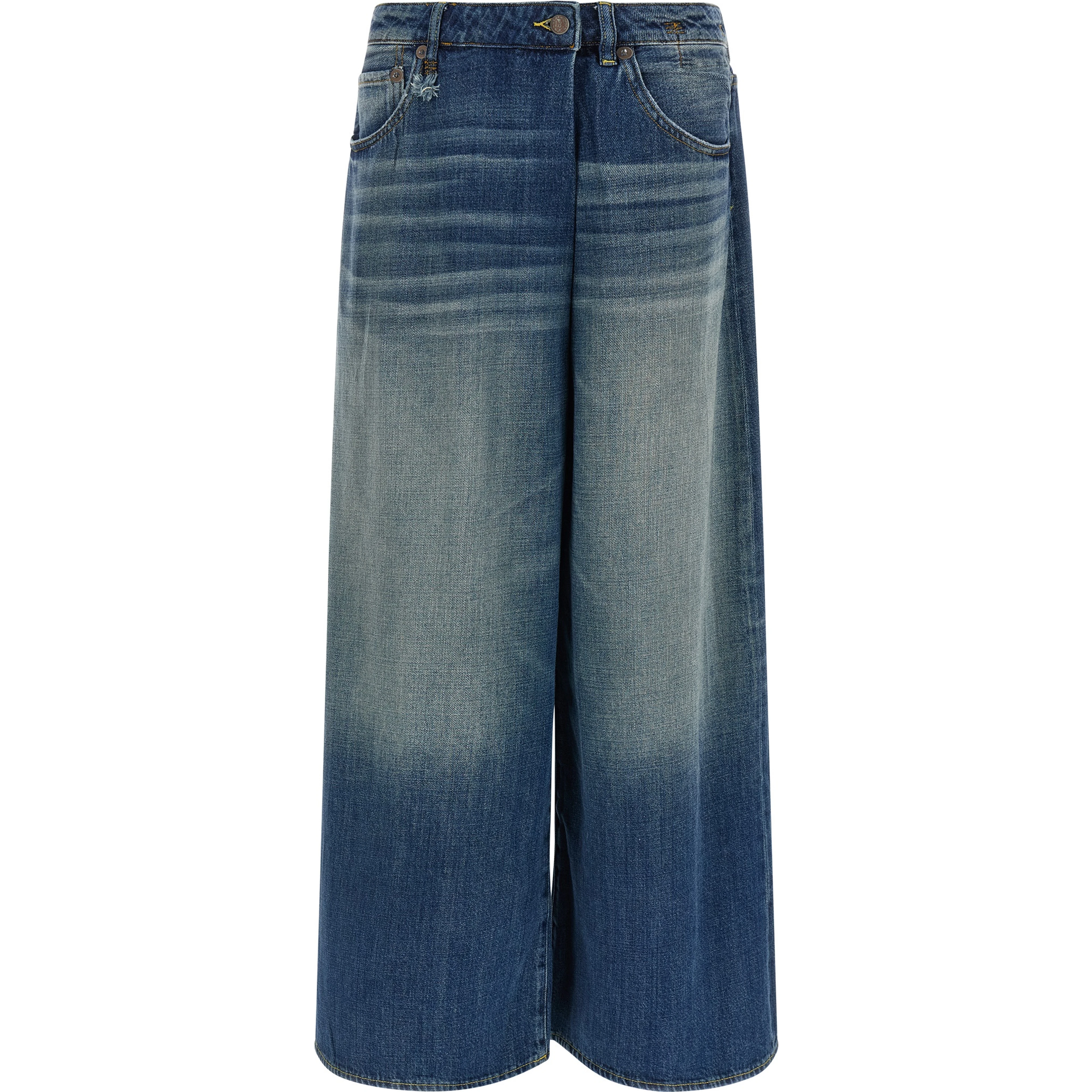 Blue Cotton Jeans Denim