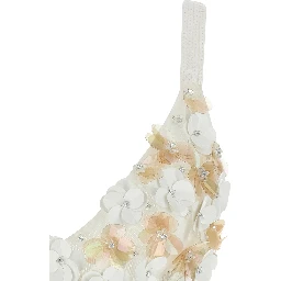 White Polyamide Tank Tops