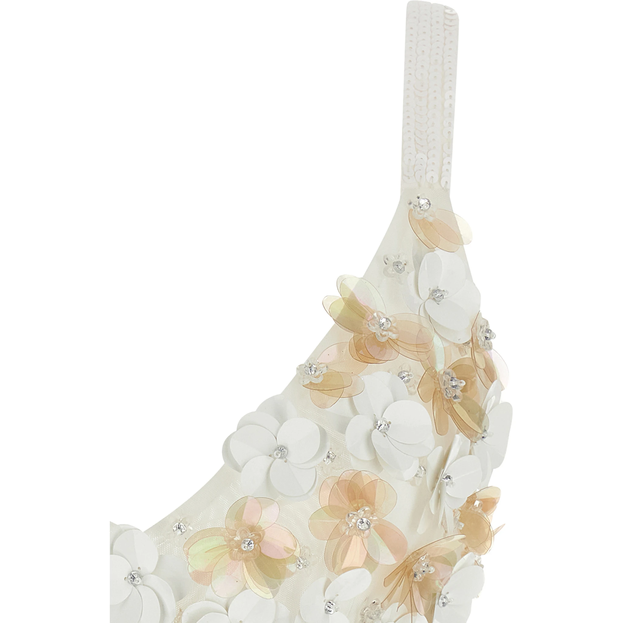 White Polyamide Tank Tops