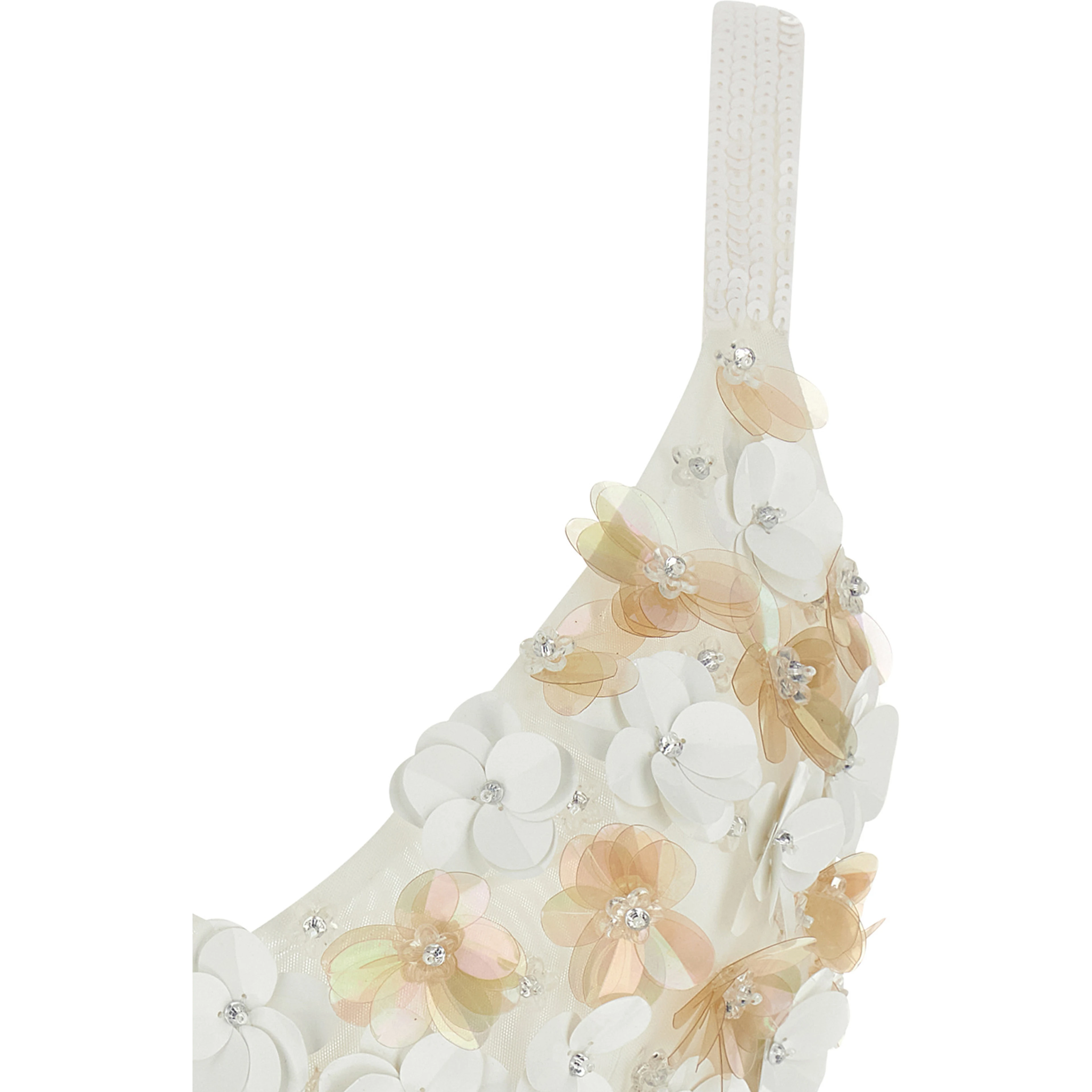 White Polyamide Tank Tops