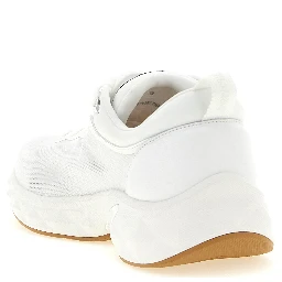 White Tencel Athletic Sneakers