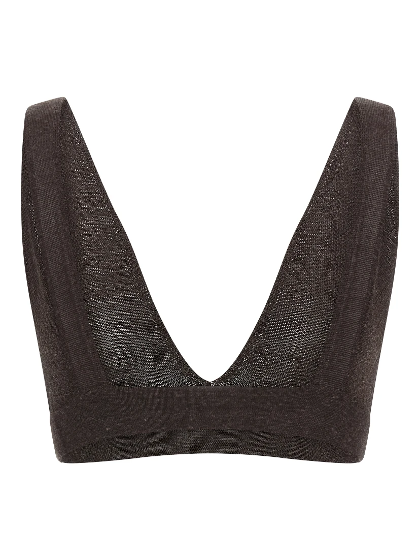 Brown Viscose Bra