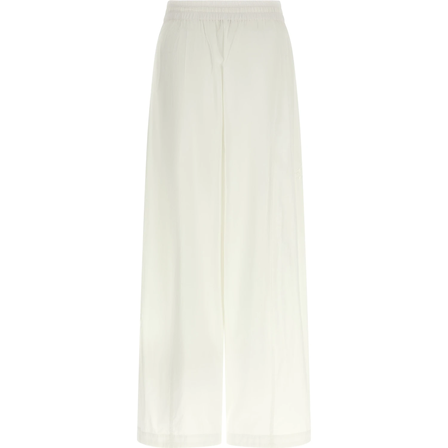 White Polyamide Casual Pants