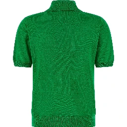 Bicolor Wool Polo Shirt