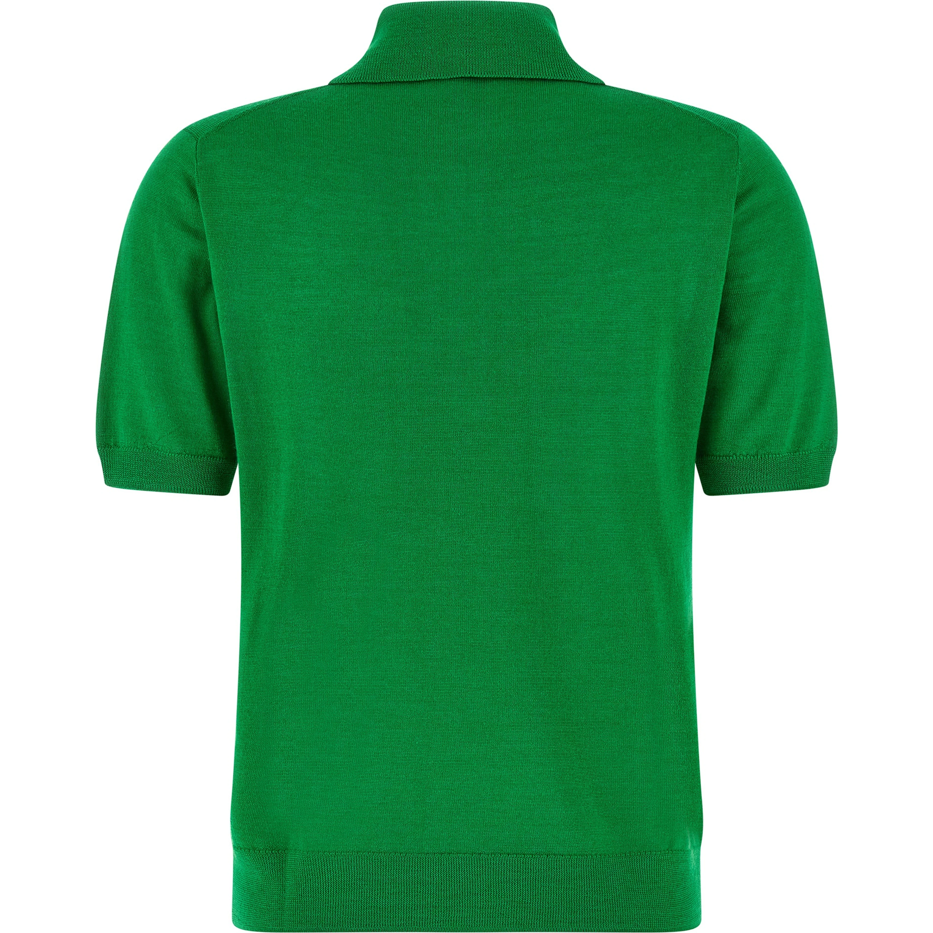 Bicolor Wool Polo Shirt