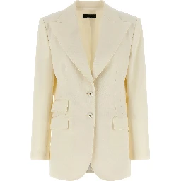 White Virgin Wool Blazer