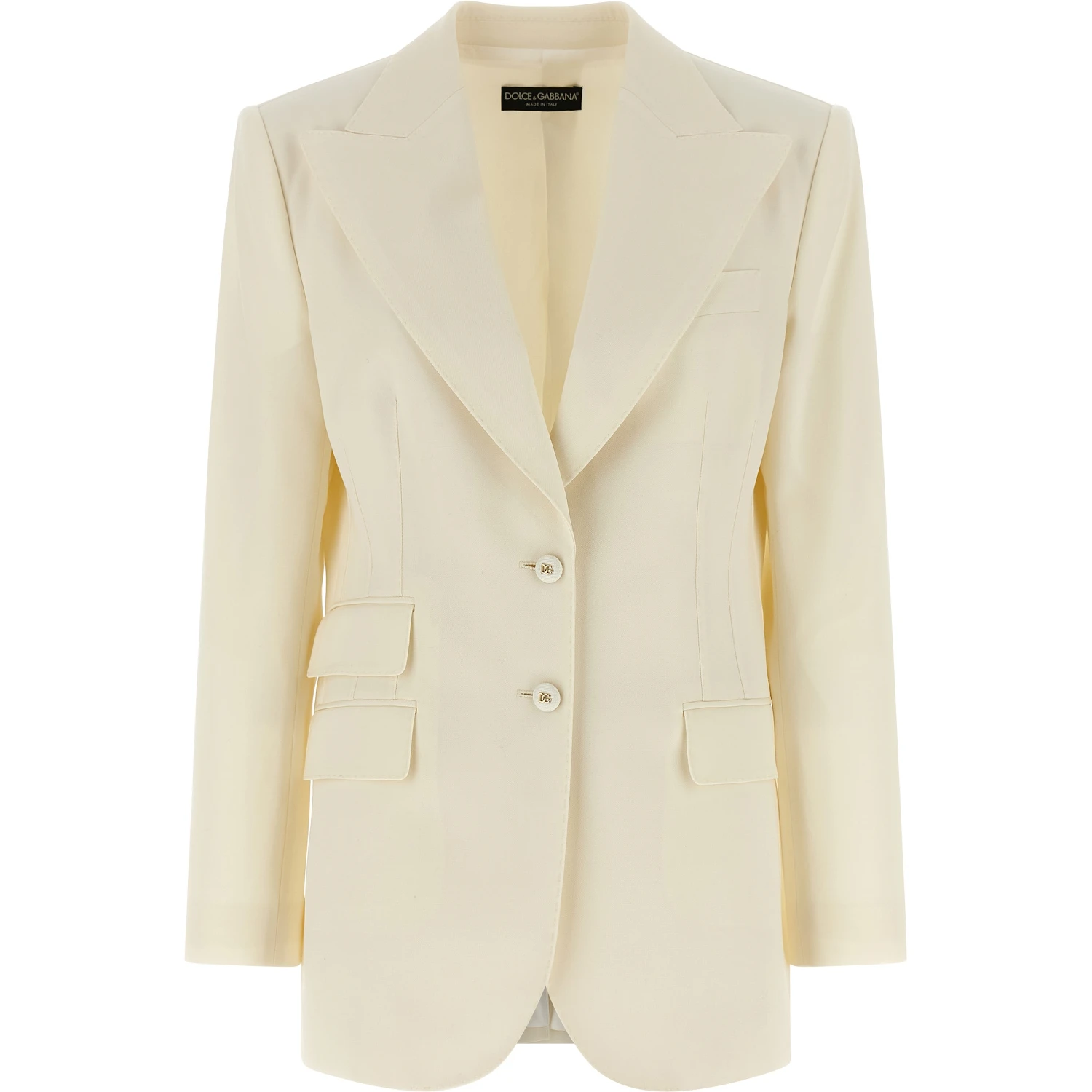 White Virgin Wool Blazer
