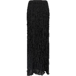 Black Silk Mini Skirt